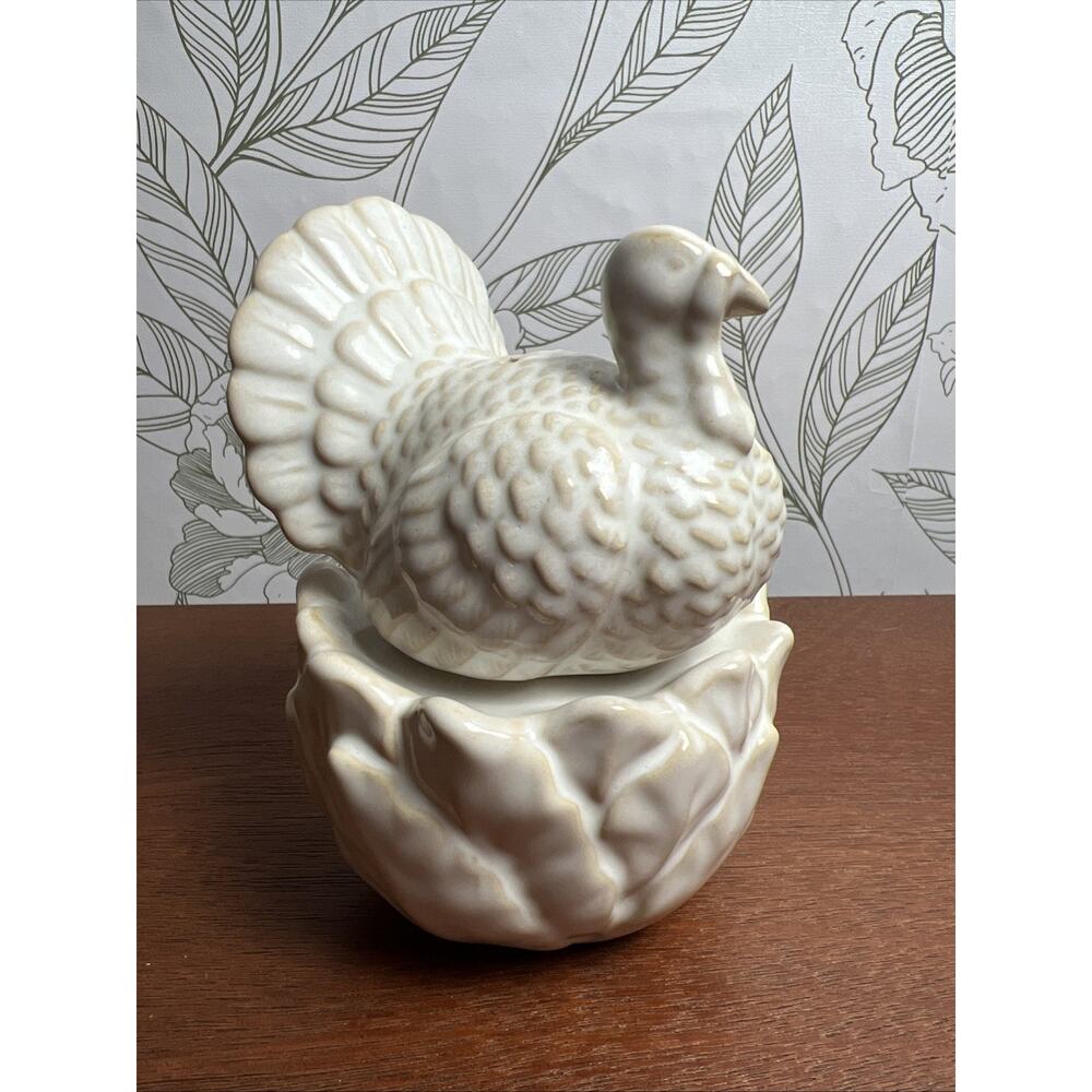 New Pottery Barn THANKSGIVING Figural Stacking TURKEY Salt & Pepper Shaker Set